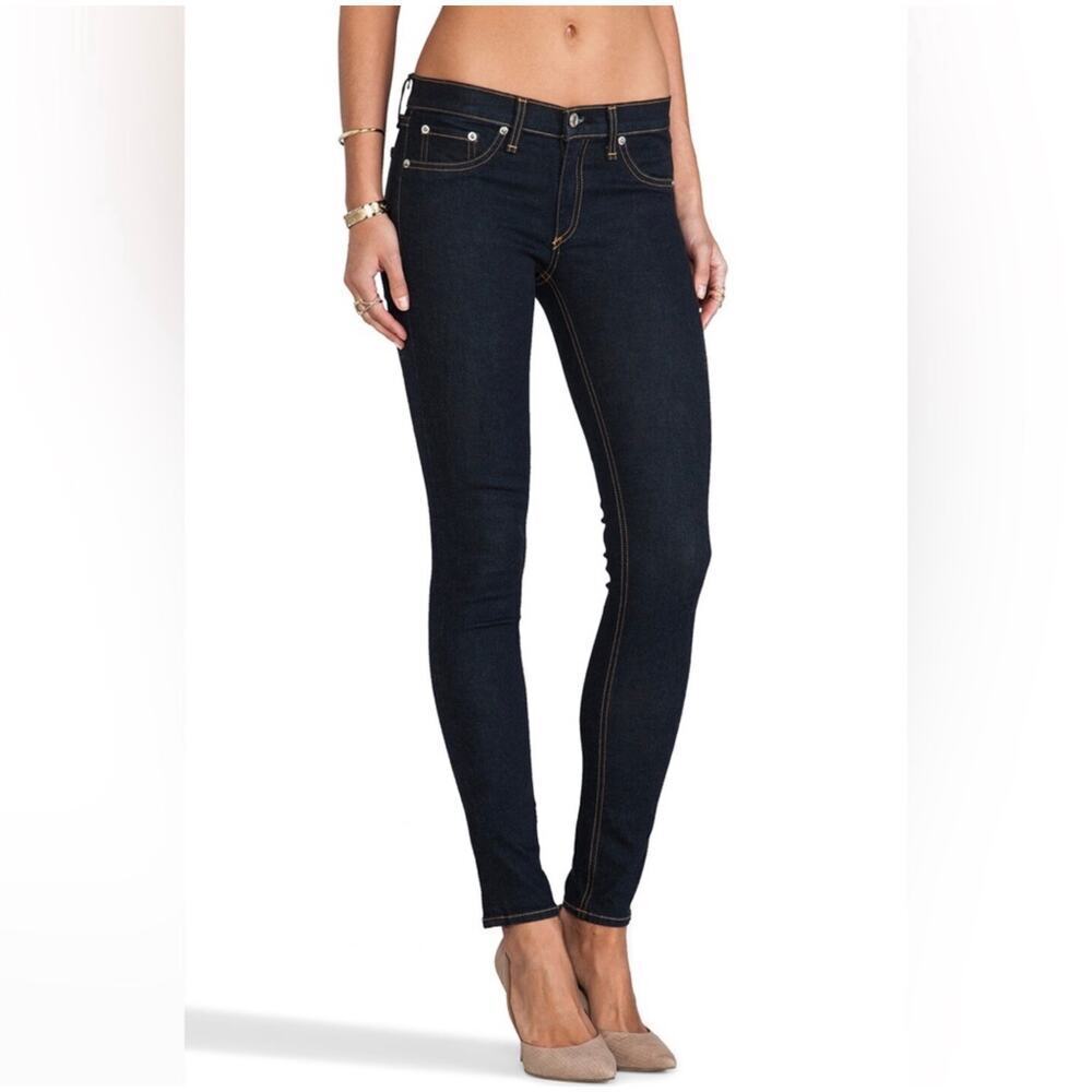 Rag & Bone Low Rise Jean Legging Womens Size 27 Clean Indigo